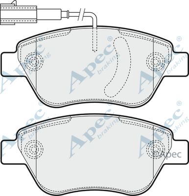 APEC BRAKING stabdžių trinkelių rinkinys, diskinis stabdys PAD1549